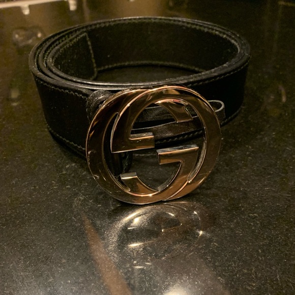 Gucci Leather Belt with Interlock G - Picture 2 of 3